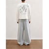 image:imageGORGLITTER Mens Graphic Tees Streetwear Long Sleeve Oversized Crop T ShirtWhite