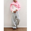 image:imageGORGLITTER Mens Graphic Tees Streetwear Long Sleeve Oversized Crop T ShirtWhite