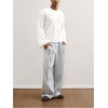 image:imageGORGLITTER Mens Graphic Tees Streetwear Long Sleeve Oversized Crop T ShirtWhite