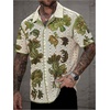 image:imageGORGLITTER Mens Knit Shirts Short Sleeve Button Up Crochet ShirtMulticolor
