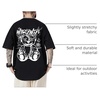 image:imageGORGLITTER Mens Letter Graphic Tee Round Neck Short Sleeve Loose TShirtBlack Bear and Letter
