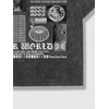 image:imageGORGLITTER Mens Letter Graphic Tee Round Neck Short Sleeve Loose TShirtBlack Bleached