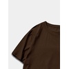 image:imageGORGLITTER Mens Letter Graphic Tee Round Neck Short Sleeve Loose TShirtChocolate Brown Figure