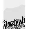 image:imageGORGLITTER Mens Letter Graphic Tee Round Neck Short Sleeve Loose TShirtWhite Bear and Letter