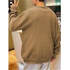 image:imageGORGLITTER Mens Oversized Cardigan Casual Button Up V Neck Fall SweaterBrown