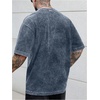 image:imageGORGLITTER Mens Oversized Short Sleeve TShirt Y2K Vintage Acid Washes TeeBlue