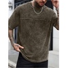 image:imageGORGLITTER Mens Oversized Short Sleeve TShirt Y2K Vintage Acid Washes TeeBrown