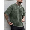 image:imageGORGLITTER Mens Oversized Short Sleeve TShirt Y2K Vintage Acid Washes TeeGreen