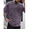 image:imageGORGLITTER Mens Oversized Short Sleeve TShirt Y2K Vintage Acid Washes TeePurple