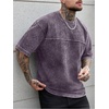 image:imageGORGLITTER Mens Oversized Short Sleeve TShirt Y2K Vintage Acid Washes TeePurple