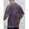 image:imageGORGLITTER Mens Oversized Short Sleeve TShirt Y2K Vintage Acid Washes TeePurple