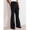 image:imageGORGLITTER Mens Slacks Dress Pants Flared Bell Bottom Party Concert OutfitBlack Flared