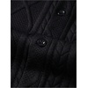 image:imageGORGLITTER Mens Vacation Summer Cruise Outfits 2 Piece Linen Shorts SetsBlack Casual