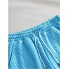 image:imageGORGLITTER Mens Vacation Summer Cruise Outfits 2 Piece Linen Shorts SetsBlue Casual