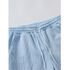 image:imageGORGLITTER Mens Vacation Summer Cruise Outfits 2 Piece Linen Shorts SetsLight Blue