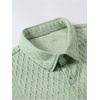 image:imageGORGLITTER Mens Vacation Summer Cruise Outfits 2 Piece Linen Shorts SetsLime Green Solid