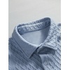 image:imageGORGLITTER Mens Vacation Summer Cruise Outfits 2 Piece Linen Shorts SetsSolid Blue