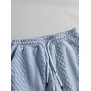 image:imageGORGLITTER Mens Vacation Summer Cruise Outfits 2 Piece Linen Shorts SetsSolid Blue