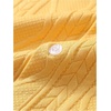 image:imageGORGLITTER Mens Vacation Summer Cruise Outfits 2 Piece Linen Shorts SetsSolid Yellow