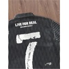 image:imageGORGLITTER Mens Y2K Striped Cropped Shirts Short Sleeve Button Up Crop TopBlack