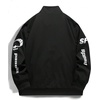 image:imageGORGLITTER Mens Y2K Varsity Bomber Jacket Graphic Zip Up Racer JacketsMulticolor