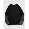 image:imageGORGLITTER Mens Y2k Goth Shirt Graphic Oversized Long Sleeve StreetwearBlack Graphic