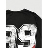 image:imageGORGLITTER Womens Long Sleeve Graphic Tee Shirts Oversized Y2k TopsBlack