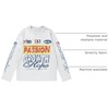 image:imageGORGLITTER Womens Long Sleeve Graphic Tee Shirts Oversized Y2k TopsWhite