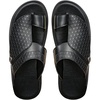 image:imageGORGLITTER Mens Leather Sandals Beach Open Toe Slippers Strap Slide ShoesBlack