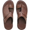 image:imageGORGLITTER Mens Leather Sandals Beach Open Toe Slippers Strap Slide ShoesBrown