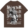 Chocolate Brown Slogan & Figure