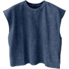 image:imageGORGLITTER Mens Sleeveless Cropped Shirt Cut Off Y2k Rave Boxy Tank Top Fashion Summer Muscle Streetwear Tee Crop TopBlue