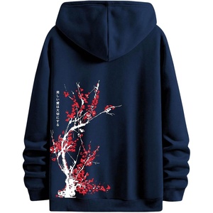 image:imageGORGLITTER Mens Graphic Anime Hoodies Japanese Oversized Hoodie TopDark Blue
