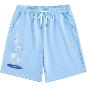 image:imageGORGLITTER Mens Graphic Shorts Casual Work Workout Basketball Shorts 2000sLight Blue Graphic