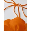 image:imageGORGLITTER Womens 3D Flower Halter Camisole Top Going Out Dressy TopOrange