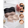 image:imageGORGLITTER Womens 4 Pack Strapless Bras Seamless Padded Bandeau BrasMulticolor