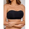 image:imageGORGLITTER Womens 4 Pack Strapless Bras Seamless Padded Bandeau BrasMulticolor Pink