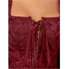 image:imageGORGLITTER Womens Floral Western Corset Lace Up Square Neck Crop Tank TopBurgundy