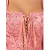 image:imageGORGLITTER Womens Floral Western Corset Lace Up Square Neck Crop Tank TopPink