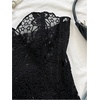 image:imageGORGLITTER Womens Lace Corset Tops Bustier Strapless Party Concert OutfitsBlack