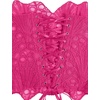 image:imageGORGLITTER Womens Lace Corset Tops Bustier Strapless Party Concert OutfitsHot Pink