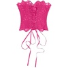 image:imageGORGLITTER Womens Lace Corset Tops Bustier Strapless Party Concert OutfitsHot Pink