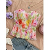 image:imageGORGLITTER Womens Lace Corset Tops Bustier Strapless Party Concert OutfitsMulticolor