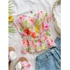 image:imageGORGLITTER Womens Lace Corset Tops Bustier Strapless Party Concert OutfitsMulticolor