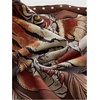 image:imageGORGLITTER Womens Plunge Deep V Halter Tops Vintage Studded Festival TopBrown Tiger