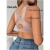 image:imageGORGLITTER Womens Posture Correcting Bra Front Closure Back Support BraApricot