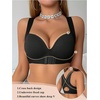 image:imageGORGLITTER Womens Posture Correcting Bra Front Closure Back Support BraBlack