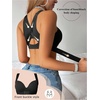 image:imageGORGLITTER Womens Posture Correcting Bra Front Closure Back Support BraBlack