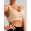 image:imageGORGLITTER Womens Posture Correcting Bra Front Closure Back Support BraNude