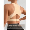 image:imageGORGLITTER Womens Posture Correcting Bra Front Closure Back Support BraNude